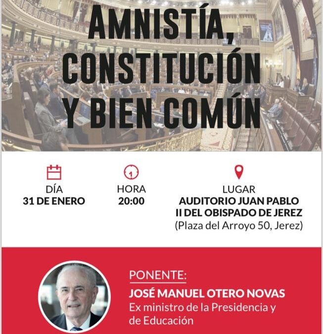 Conferencia de ACDP Jerez del exministro José Manuel Otero