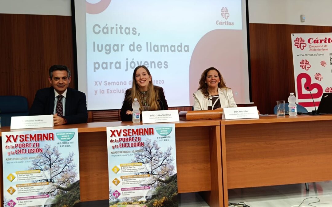 Clara Sánchez Canas afirma que Cáritas es la acción socio caritativa de la Iglesia y que las puertas están abiertas para los jóvenes