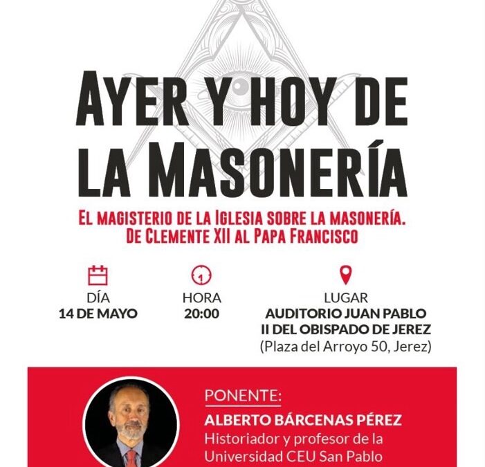 Este martes 14 de mayo conferencia de ACdP Jerez en el Obispado de Asidonia-Jerez